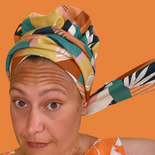 Load image into Gallery viewer, Satin Lined Bonnet & Head Wrap