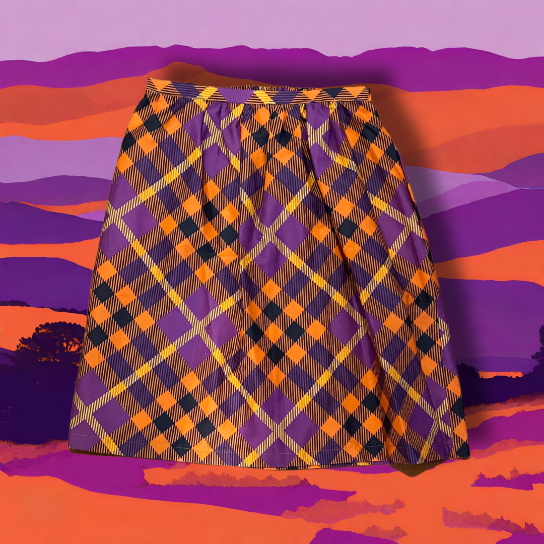 Skiirt Skirt - Orange you glad we made a tartan