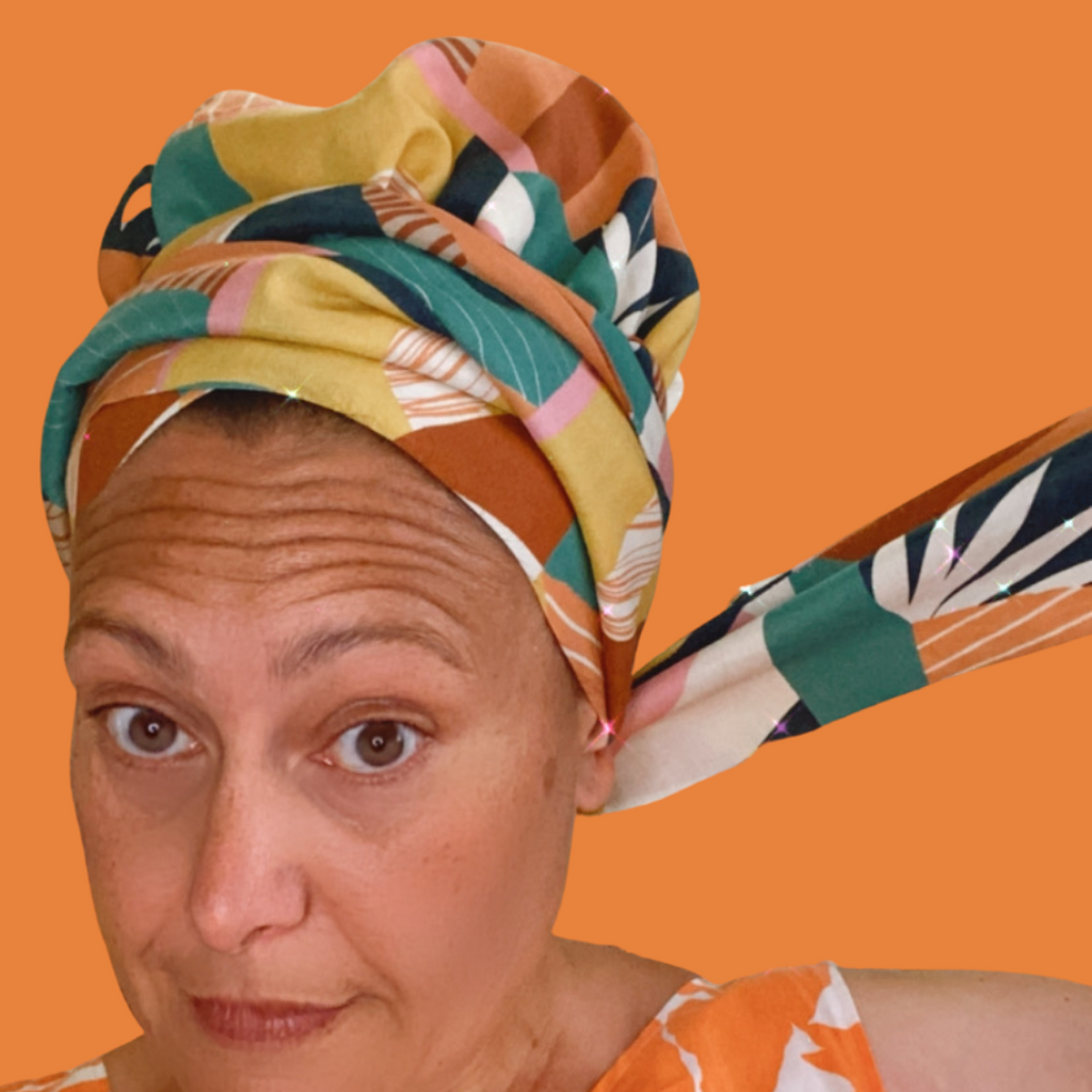 Satin Lined Bonnet & Head Wrap