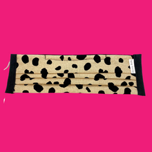 Load image into Gallery viewer, Triple Layer Pleated Fabric Face Mask
