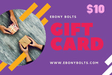 Load image into Gallery viewer, Ebony Bolts Gift Card

