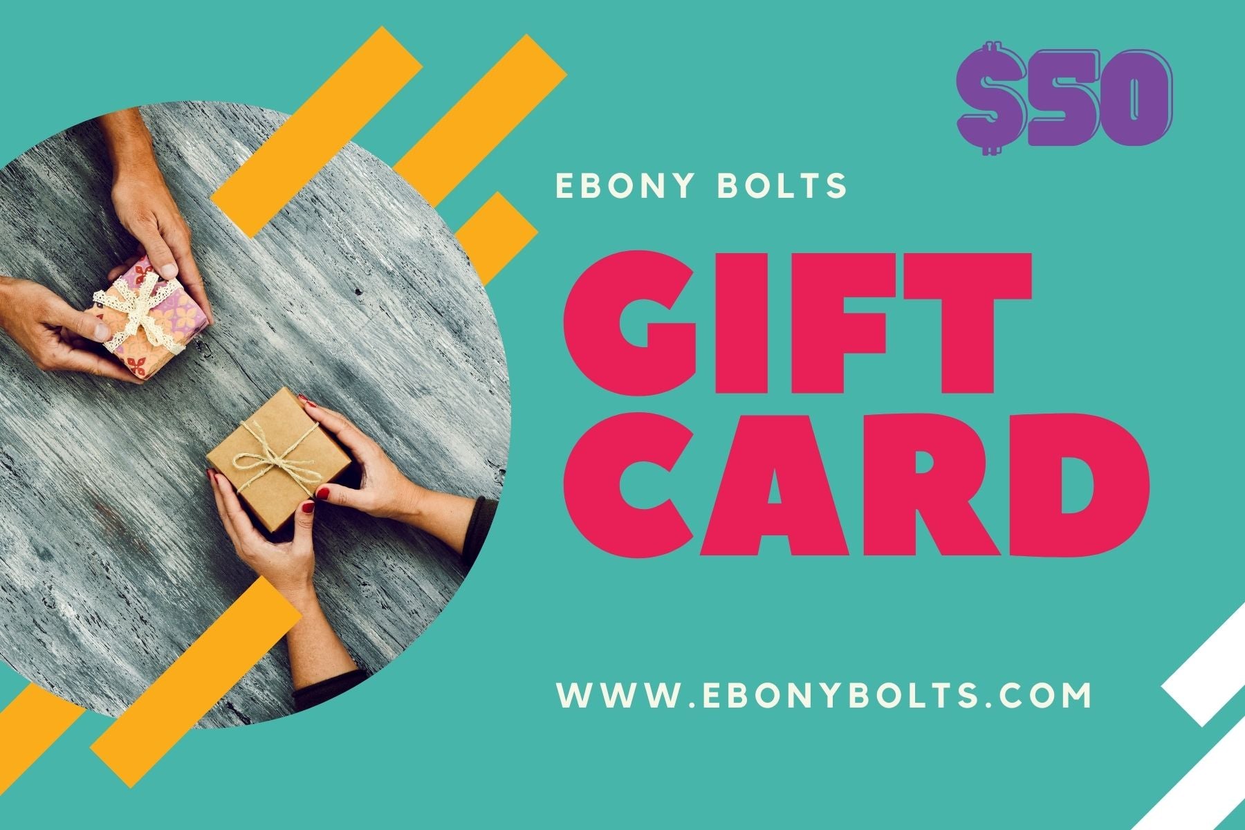Ebony Bolts Gift Card