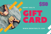 Load image into Gallery viewer, Ebony Bolts Gift Card
