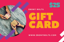 Load image into Gallery viewer, Ebony Bolts Gift Card
